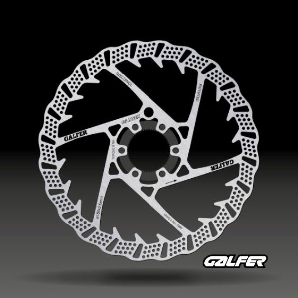 画像1: Ｇａｌｆｅｒ　ディスクブレーキローター（１８０ｍｍ　ｘ　２．０ｍｍ　ｗ／Ｃｅｎｔｅｒｌｏｃｋ）プレミアムタイプ (1)