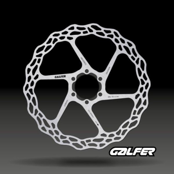 画像1: Ｇａｌｆｅｒ　ディスクブレーキローター（１８０ｍｍ　ｘ　１．８ｍｍ　ｗ／Ｃｅｎｔｅｒｌｏｃｋ　ｆｏｒ　Ｒｏａｄ） (1)